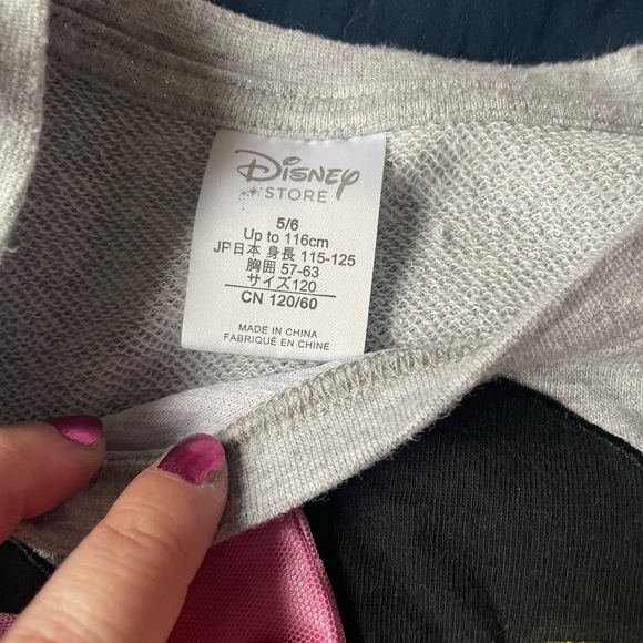 Disney Grey and Pink Minnie Mouse Dress Top - Picture 3 of 4
